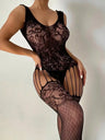 Lingerie Lady Hollow Temptation Body Stockings - Lootquake