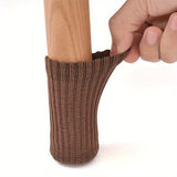 Juego de 24 protectores de lana elásticos para patas de mesa y silla, antideslizantes, para muebles, diámetro desde 0,5 cm.