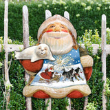 Northern Light Santa Holiday Door Decor by G. DeBrekht - Christmas Decor - 8151844H