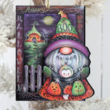 Boo Halloween Gnome Wooden Ornaments by Jamie Mills-Price Halloween Decor - 8611077-MP