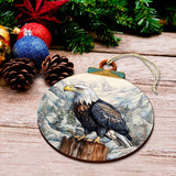 Bald Eagle Majesty Wooden Ornaments by G.Debrekht - Wildlife Holiday Decor - 870059