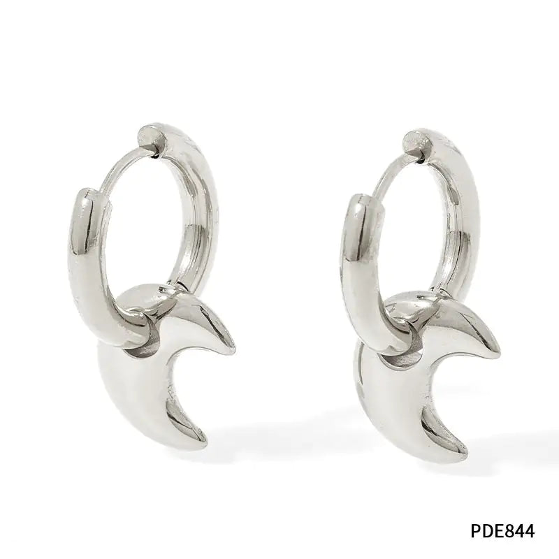 XINGX Earrings Stainless Steel Glossy Earrings - Lootquake