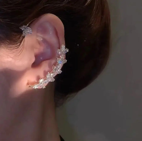 Women's Zircon Wheat Earrings Without Pierced Earrings - Lootquake