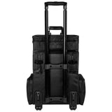 SHANY Large Travel Makeup Trolley Storage Case - BLACK