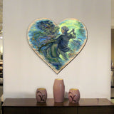 For the Love of a Mermaid Wall Hanger by Josephine Wall - Coastal Sea-Life Decor - 8472111H-JW