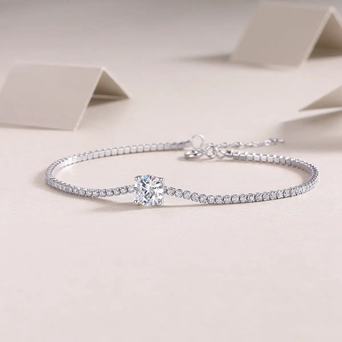 Dawn Luxury Fashion Mossan Diamond S925 Silver Bracelet - Lootquake