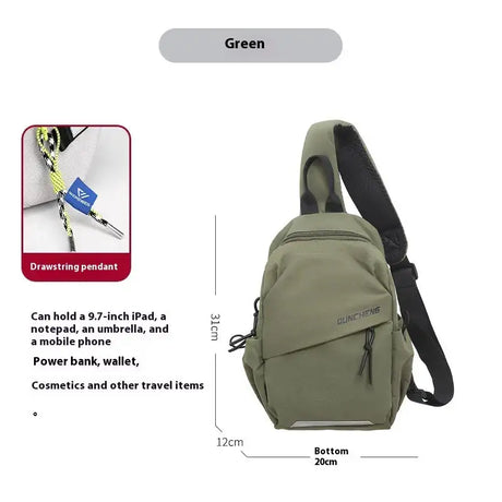 Crossbody Bag Small Shoulder Bag Men's Chest Bag - Lootquake