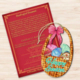 Easter Basket Wooden Ornaments by G. DeBrekht - Easter Spring Decor - 8185309