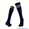 1 par de calcetines deportivos a rayas hasta la rodilla para niños: transpirables y cómodos para baloncesto, fútbol y running.