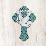 Blessings Cross Easter Door Decor by G. DeBrekht - Easter Spring Decor - 8191163H