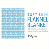 1pc Personalized Soft Flannel Blanket with Custom Name - Cozy Sofa Blanket for Son or Daughter, Unique Gift Idea with TV Blanket Function, Plush and Warm for Chilly Nights