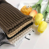 6 Pairs Solid Slouch spring Socks, Warm & Simple Calf Socks For Daily Use, Women's Stockings & Hosiery