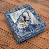 La Tierra de la Libertad - Adorno de vidrio para árbol de Navidad American Eagle de G. Debrekht - Decoración navideña - 762-031