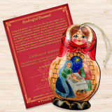 Nativity Nesting Doll Wooden Ornaments by G. DeBrekht - Christmas Decor - 8110710