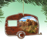 Camper Woodsy Wooden Ornaments by G. DeBrekht - Wildlife Holiday Decor - 8198431-2