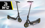 Trottinette électrique W4MAX 10 pouces avec application, support pour téléphone portable et protection antivol, pliable, charge maximale 130 kg
