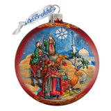 The Journey of the Three Kings Glass Ornament Limited Edition by G. DeBrekht - Nativity Holiday Decor - 73906