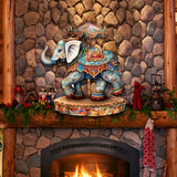 Carousel Elephant Holiday Door Decor  by G. Debrekht - Christmas Decor - 8611029-2H