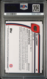 Tarjeta de fútbol RC de DJ Lagway #63, novato, Topps Bowman U Chrome, 2024, PSA 10 Gem Mint