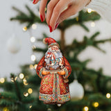 Santa's Nostalgic Rocking Horse Wooden Ornaments by G. Debrekht - Christmas Santa Snowman Decor - 8691414