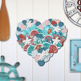 Coastal Heart Door Decor by G. DeBrekht - Coastal Holiday Decor - 8198737H