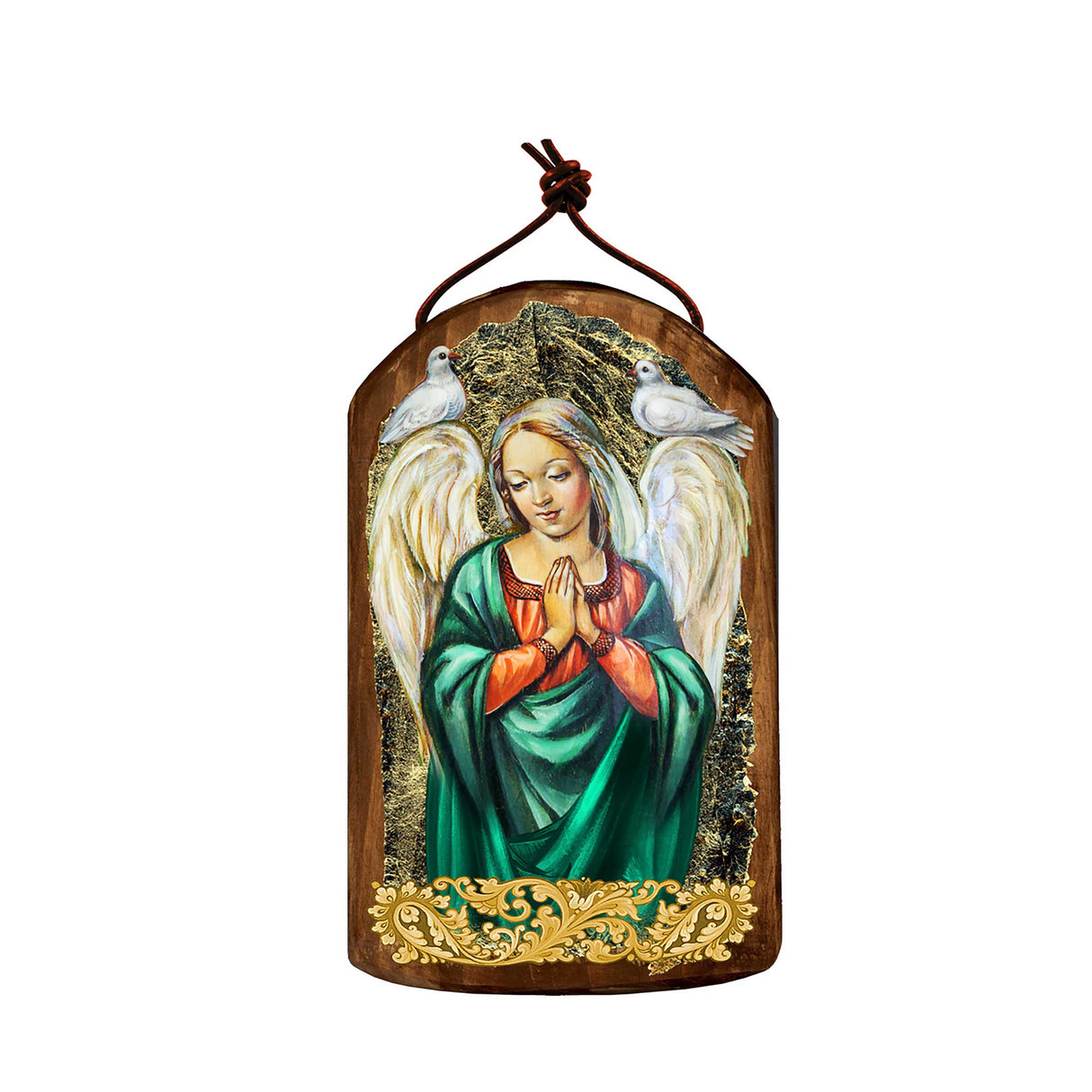 Ángel con paloma, adorno religioso cristiano sagrado - Decoración inspiradora - 87026