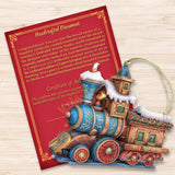 Christmas Train Wooden Ornaments by G. Debrekht - Christmas Decor - 8100198-1