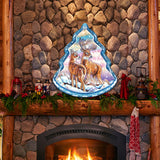 Decoración de puerta con renos y animales salvajes - G. DeBrekht - Decoración navideña con animales salvajes - 8176229H