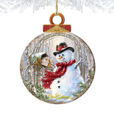 Mail Man Snowman Wooden Ornaments by Gelsinger - Christmas Santa Snowman Decor - 8021018-1421