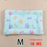 Manta rectangular para mascotas, resistente a la suciedad y para todas las estaciones - Cómoda cama con estampado de pata de perro y corazón (1 unidad)
