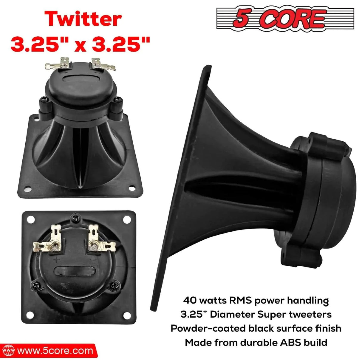 5Core 40W Square Tweeter Driver