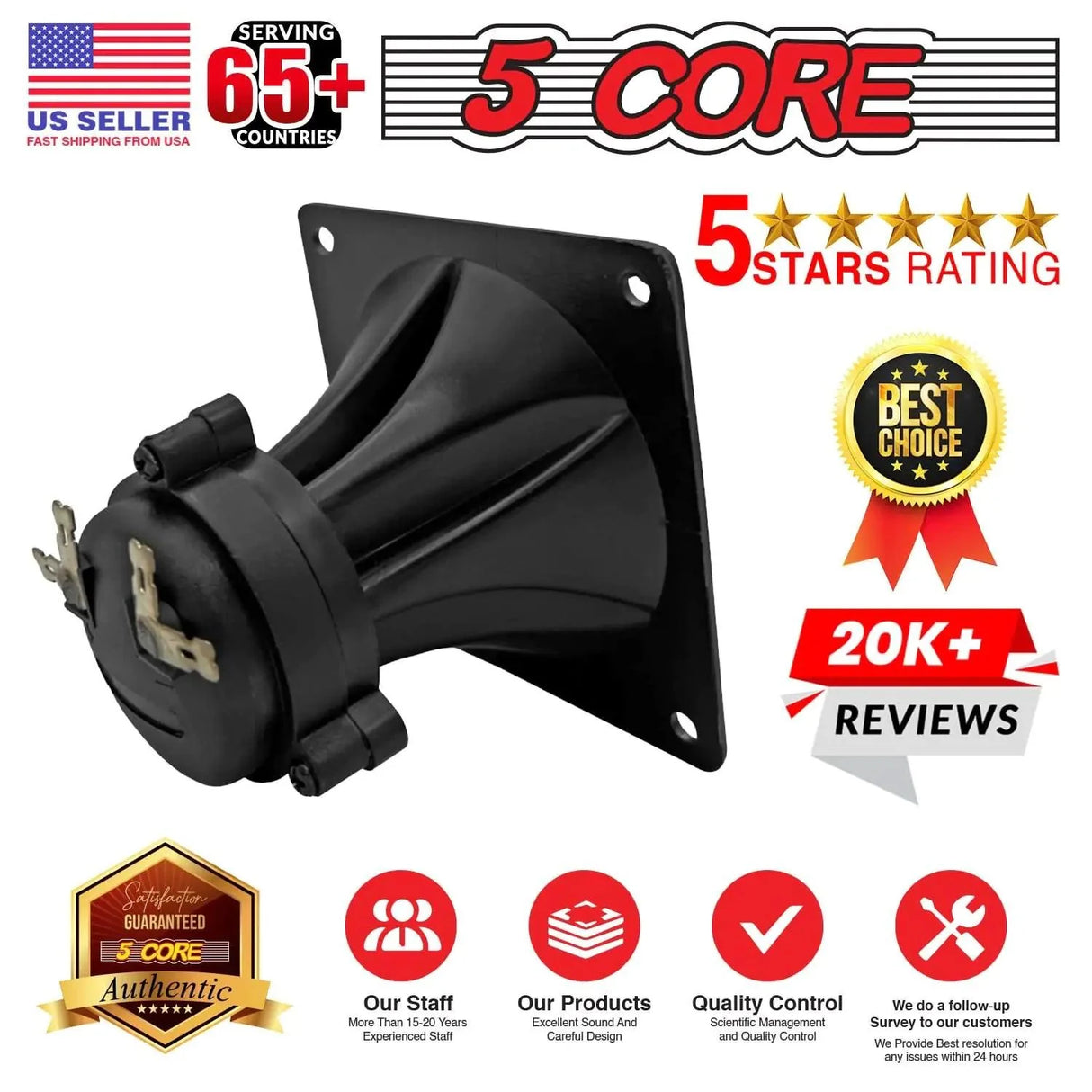 5Core 40W Square Tweeter Driver