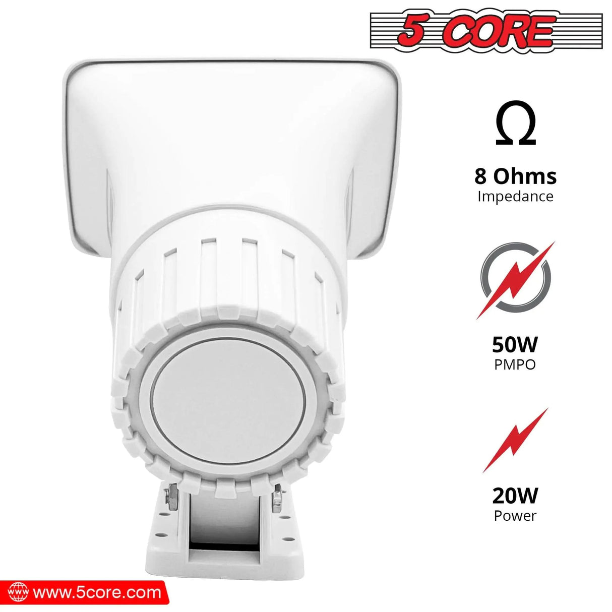 5Core Universal PA Horn Speaker 50W 6x4