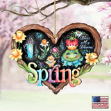 Bless my Bloomin Heart Wooden Ornaments by Jamie Mills-Price - Easter Spring Decor - 8457608