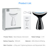 EMS Microcurrent Neck Face Beauty Device With 3 Colors LED Photon Therapy Skin Tighten Reduce Double Chin Face Lifting Devices - Lootquake