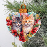 Cute Kittens Wooden Ornaments by G. Debrekht Pets Decor - 8611091