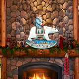 Decoración navideña para puerta con Papá Noel y oso polar de G. DeBrekht - Decoración navideña con Papá Noel y muñeco de nieve - 8116382H