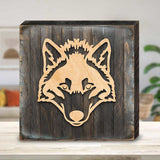 Celtic Wolf Art Wooden Wall Art by Celtic Art - Celtic Decor - 953165B