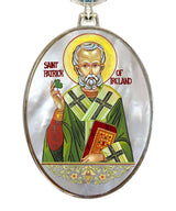 Collar de nácar bañado en plata de San Patricio - 43060