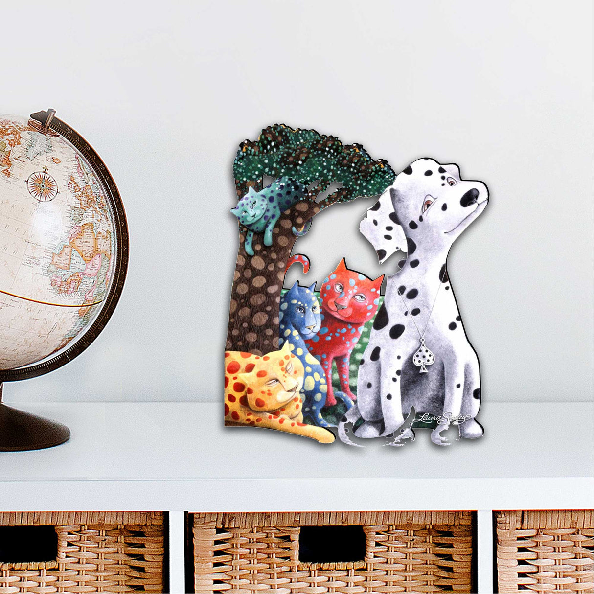 The World We Weave Holiday Door Decor by Laura Seeley - Pets Dog and Cats Decor - 8511013H