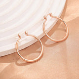 Eye-catching Accessories Fashion Simple Glossy Big Circle Earrings - Lootquake