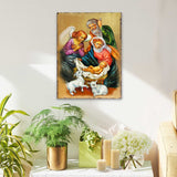 Nativity Wooden Gold Plated Religious Christian Sacred Icon - Inspirational Icon Decor - 85020