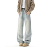 Men's Retro Light Blue Straight Casual Jeans - Lootquake