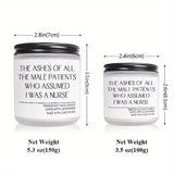1pc Round Single-wick Scented Candle, 5.3Oz, Soy Wax, Beeswax, with Bow, in Glass Bottle, Extra Long Burn Time (12 Hours Or More), for Birthday, Labor and Delivery Nurse, Nurse Practitioner, Nursing School Student, Paramedic,