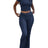 Casual Solid Color Slim Fit Two-piece Pants Set, Short Sleeved Round Neck T-shirt And Tight Flared Pants Sports Pants Clothing, Women's Clothing - Lootquake