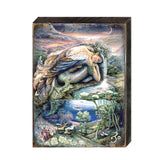 Mer Angel Fantasy Wooden Wall Art by Josephine Wall - Fantasy Decor - 852181-JW