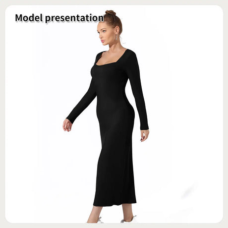 Women's Fashion Simple Solid Color Dress - Lootquake