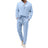 Men's Solid Color Casual Long Sleeve Shirt And Trousers Suit - Lootquake