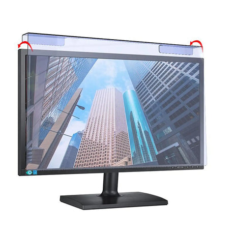 Hanging Blue Light Blocking Screen Protector High-transmittance-Anti-UV Eye Protection Film for 23-24'' Desktop-Monitor - Lootquake