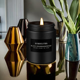 Vela perfumada de cedro negro y sándalo para hombre, vela perfumada para el hogar, vela de soja perfumada, 50 horas de duración, regalo ideal para hombres.